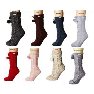 UGG Fleece lined cable knit socks